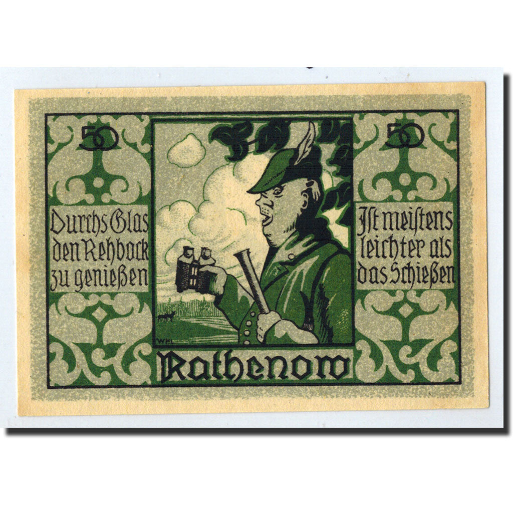 Banknote, Germany, Rathenow, 50 Pfennig, personnage, O.D, Undated, UNC(63)