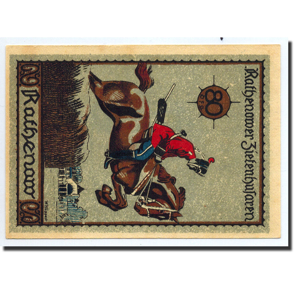 Banknote, Germany, Rathenow, 80 Pfennig, cavalier, O.D, Undated, UNC(63)