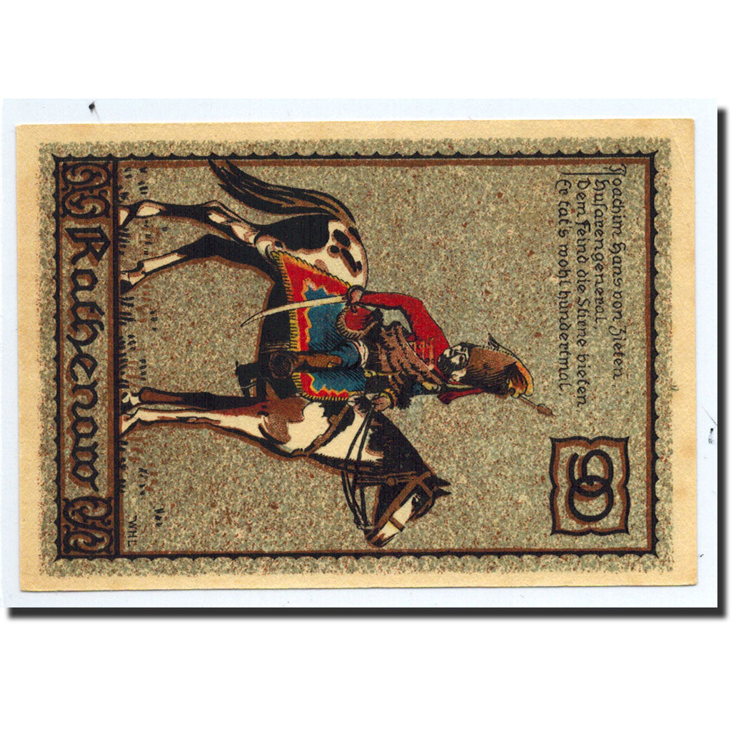 Banknote, Germany, Rathenow, 90 Pfennig, cavalier, O.D, Undated, UNC(63)