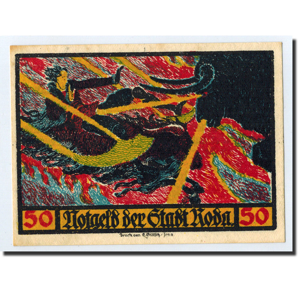Banknote, Germany, Roda, 50 Pfennig, personnage, 1921, 1921-09-30, UNC(63)