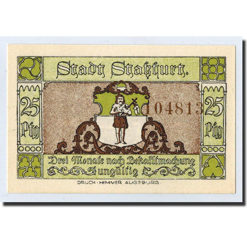 Banknote, Germany, Stassfurt, 25 Pfennig, Ecusson, 1921, 1921-09-01, UNC(63)