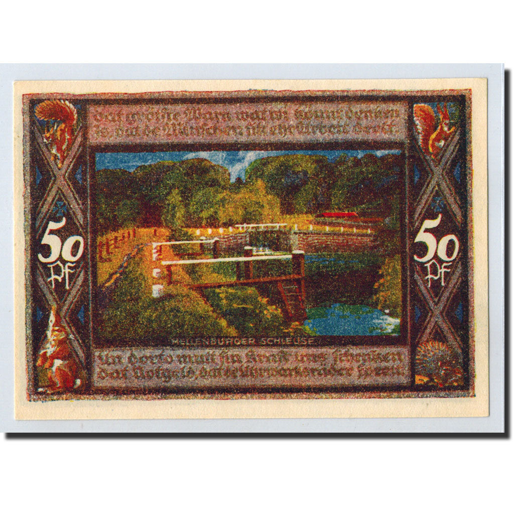 Banconote, Germania, Poppenbüttel, 50 Pfennig, paysage, 1921, 1921-07-01, SPL