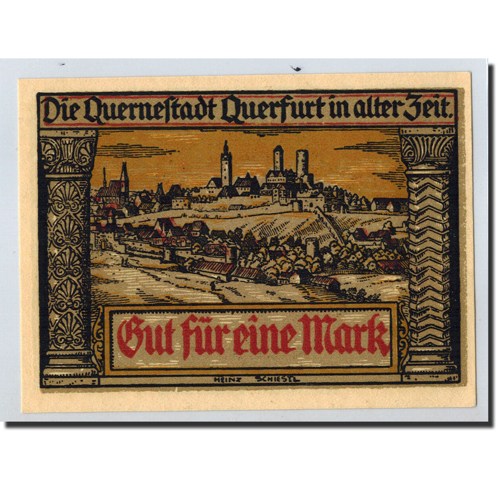 Billet, Allemagne, Querfurt, 1 Mark, paysage, 1921, 1921-08-24, SPL, Mehl:1090.1