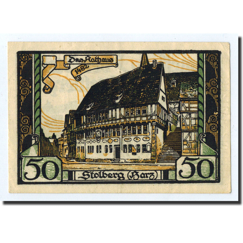 Banknote, Germany, Stolberg, 50 Pfennig, Animaux, O.D, Undated, UNC(63)