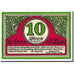 Banknote, Germany, Lunen Stadt, 10 Pfennig, personnage, 1921, 1921-04-12