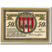 Banknote, Germany, Langensalza Stadt, 50 Pfennig, Monument, 1921, 1921-09-01