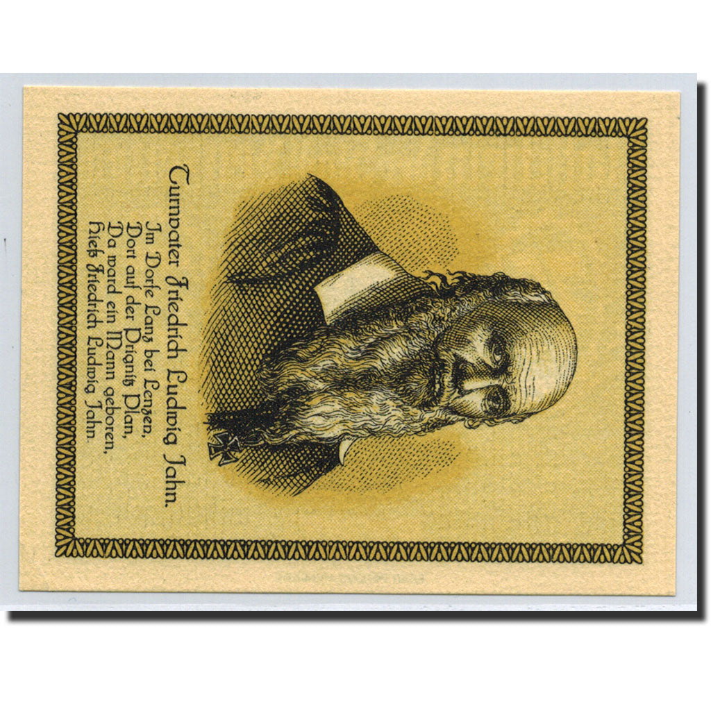 Banknote, Germany, Lenzen a.d. Elbe, 75 Pfennig, portrait, 1922, Undated