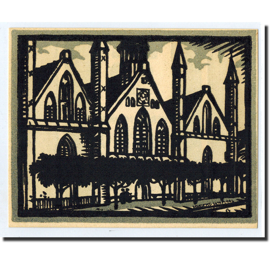 Banknote, Germany, Lübeck, 75 Pfennig, Eglise, 1921, 1921-10-30, UNC(63)