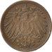 Coin, GERMANY - EMPIRE, Wilhelm II, Pfennig, 1907, Munich, EF(40-45), Copper