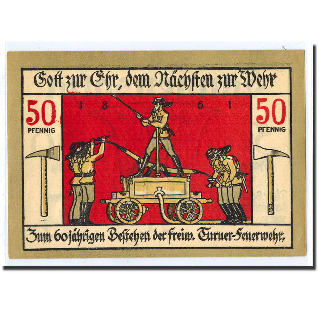 Banknote, Germany, Langensalza Stadt, 50 Pfennig, personnage, 1921, 1921-12-31