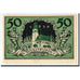 Banknote, Germany, Aschersleben, 50 Pfennig, Monument, 1920, 1920-03-05