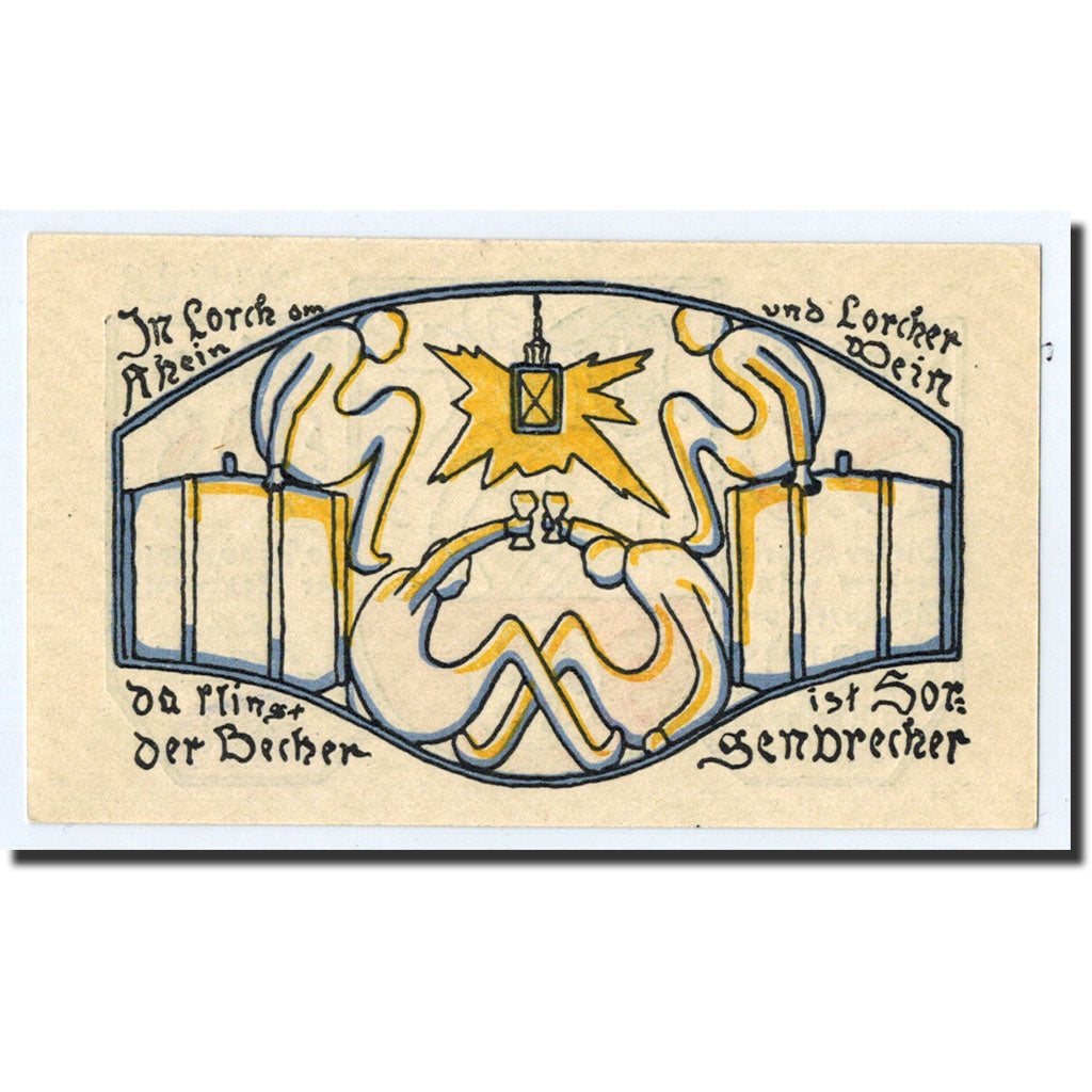 Banknote, Germany, Lorch, 50 Pfennig, personnage, 1920, 1920-08-20, UNC(63)
