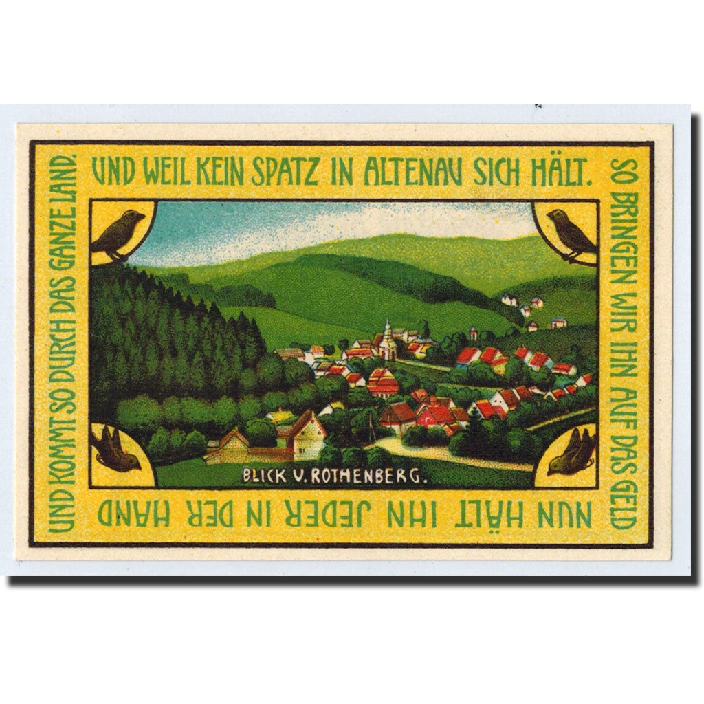Banknote, Germany, Altenau a/ Harz, 75 Pfennig, paysage, 1921, 1921-11-01
