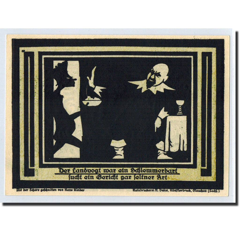 Banknote, Germany, Auerbach, 50 Pfennig, personnage, 1921, 1921-07-01, UNC(63)