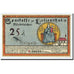 Banknote, Germany, Lilienthal, 25 Pfennig, bateau, 1921, 1921-03-31, UNC(63)