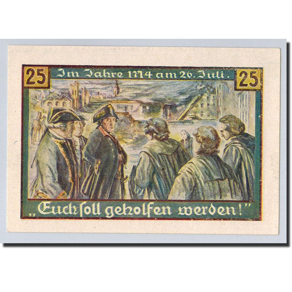 Billet, Allemagne, Freiburg i. Br. Stadt, 25 Pfennig, personnage, 1921, SPL