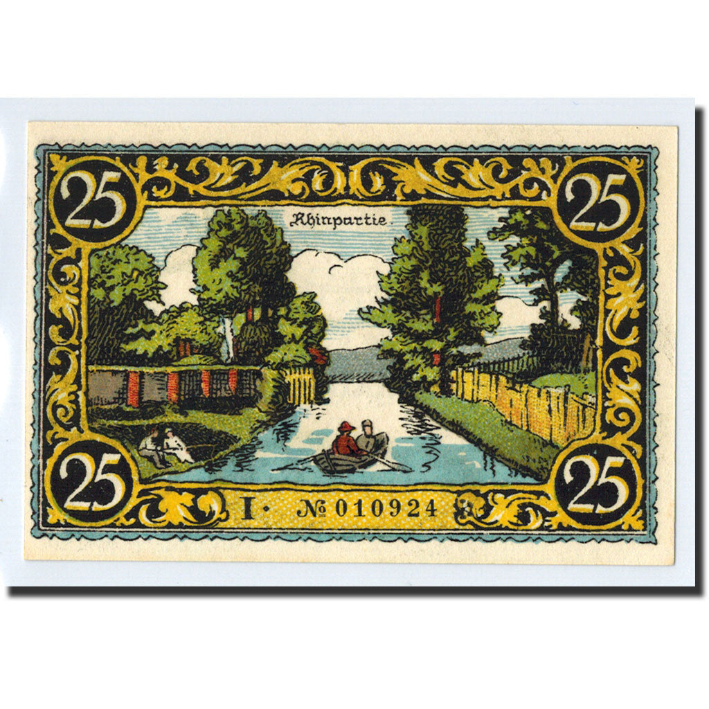 Banknote, Germany, Friesack Stadt, 25 Pfennig, paysage, 1921, UNC(63)
