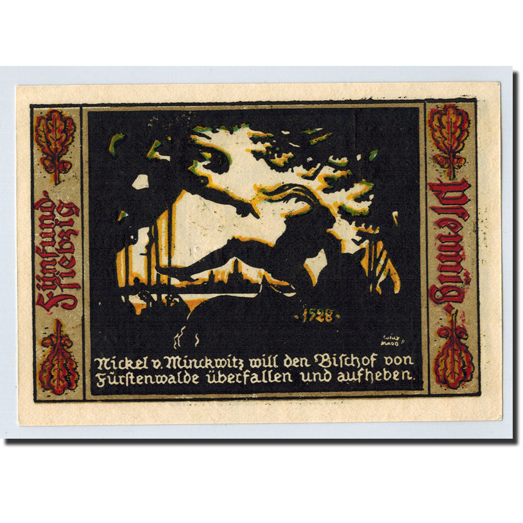 Banknote, Germany, Fürstenwalde, 75 Pfennig, personnage, 1921, UNC(63)