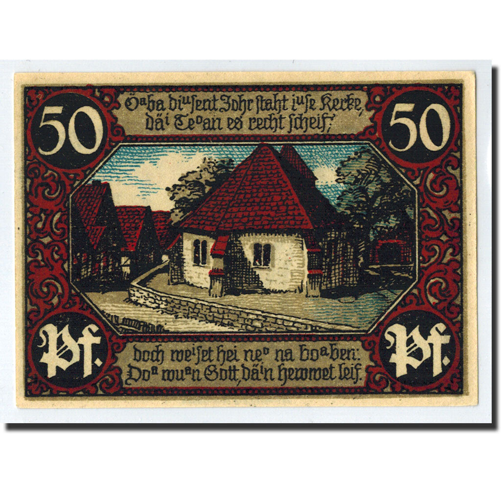 Banknote, Germany, Eisbergen, 50 Pfennig, Maison, 1921, UNC(63), Mehl:317.1