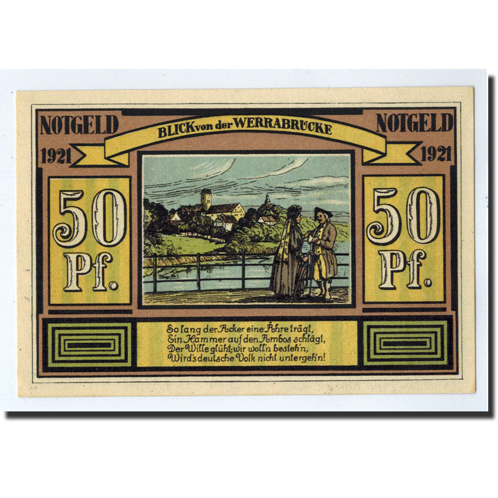Biljet, Duitsland, Alten und Frauenbreitungen, 50 Pfennig, personnage, 1921