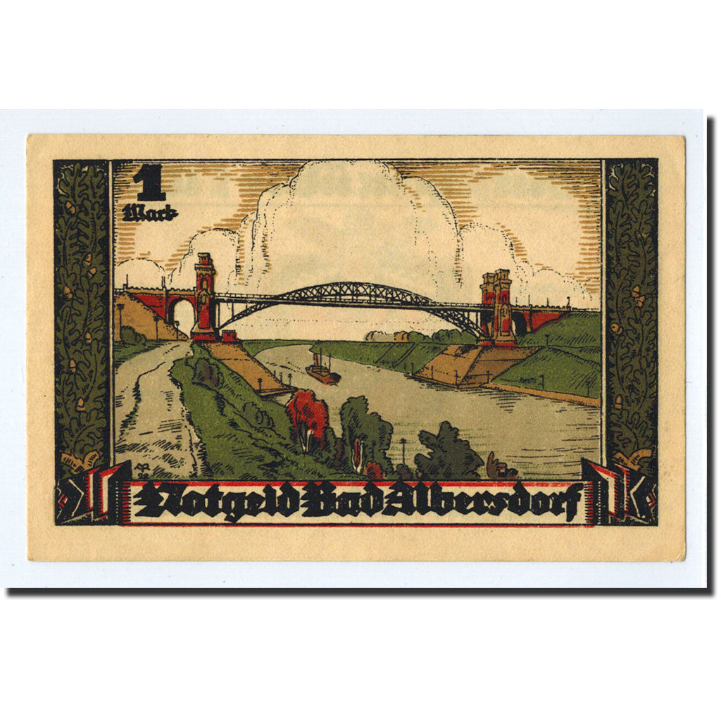 Banknote, Germany, Albersdorf, 1 Mark, pont, 1922, 1922-01-01, UNC(63), Mehl:9.1