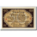 Banknote, Germany, Aschersleben, 50 Pfennig, Eglise, 1920, 1920-03-05, UNC(63)