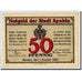 Banknote, Germany, Apolda, 50 Pfennig, machine, 1921, 1921-08-01, UNC(63)