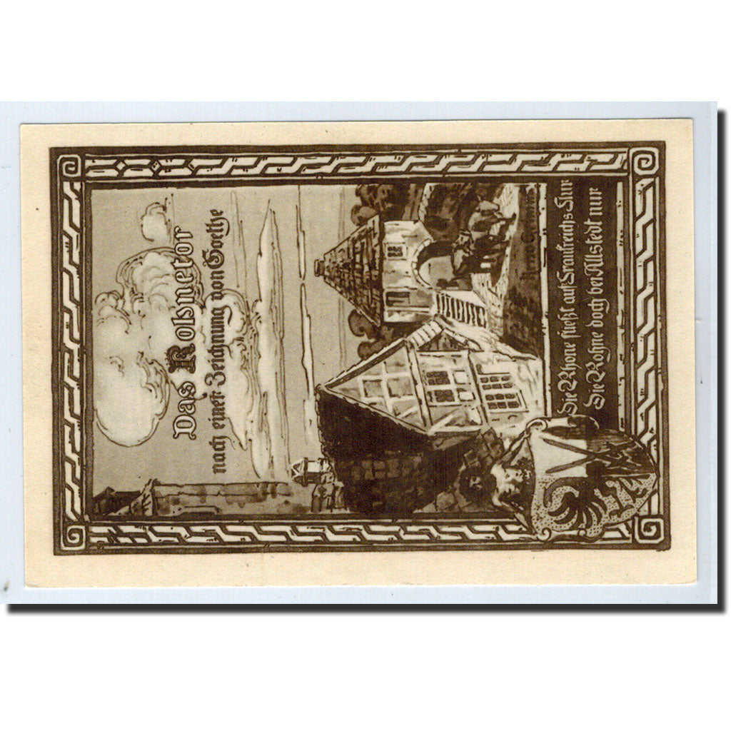 Banknote, Germany, Allstedt, 50 Pfennig, paysage, 1921, 1921-10-01, UNC(63)