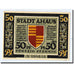 Banknote, Germany, Ahaus, 50 Pfennig, Monument, 1921, 1921-06-07, UNC(63)