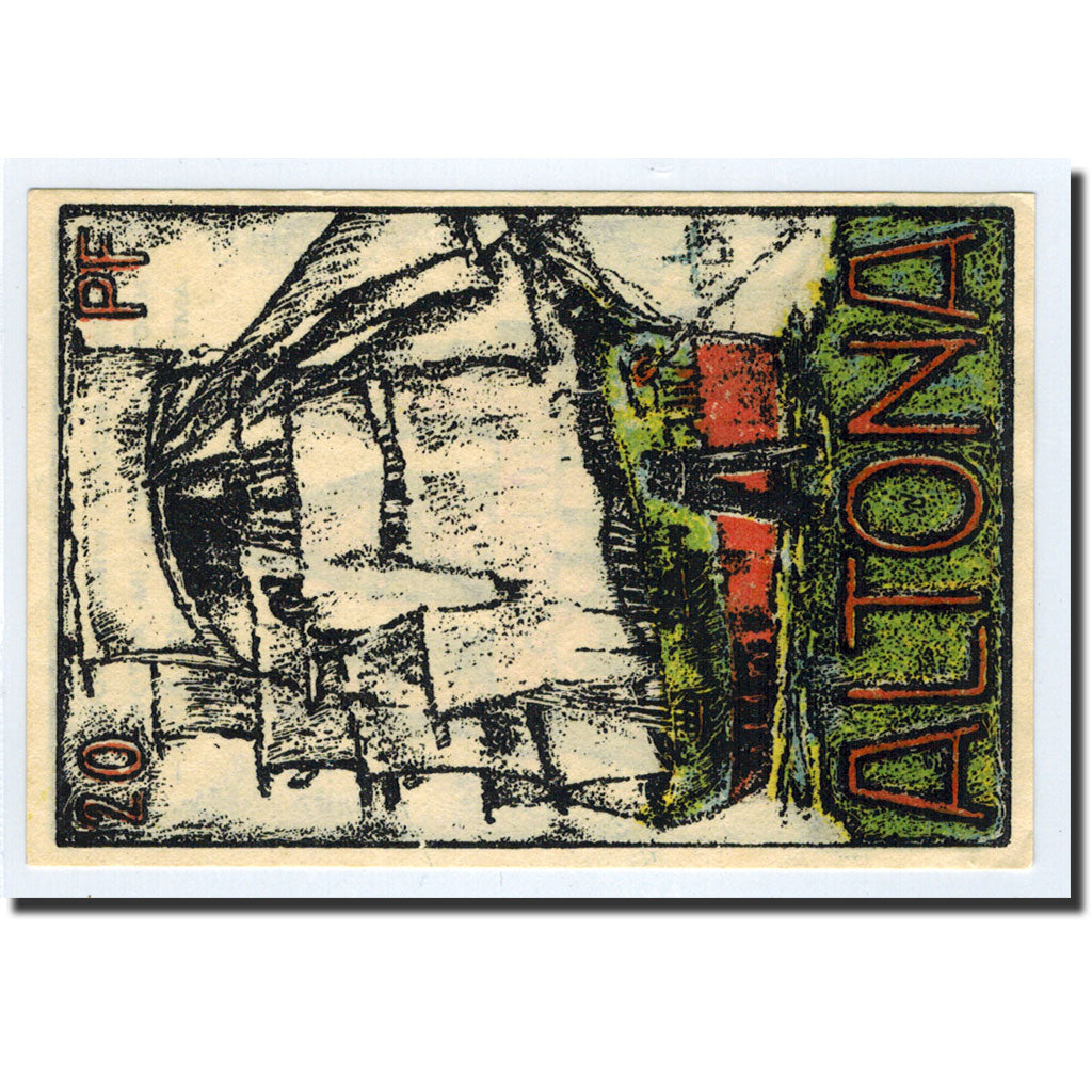 Banknote, Germany, Altona, 20 Pfennig, bateau, 1921, 1921-12-12, UNC(63)
