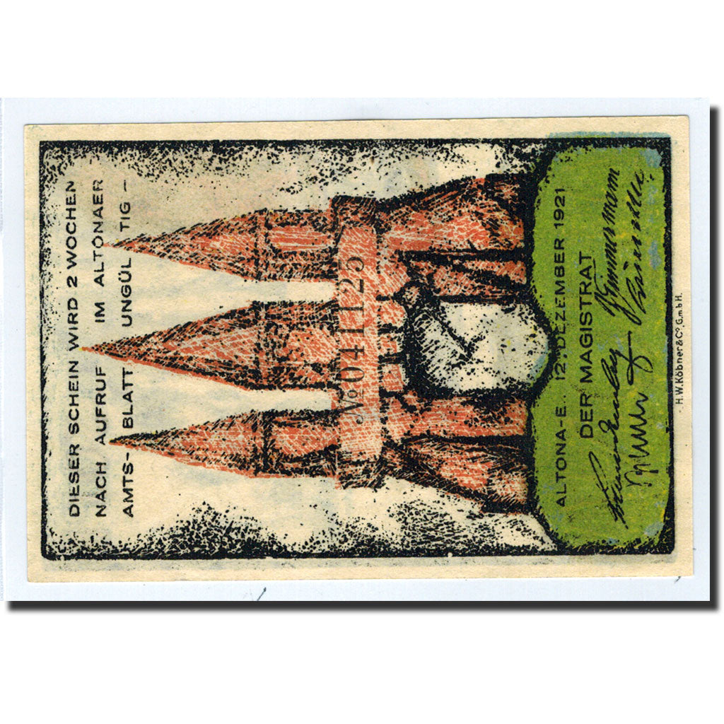 Banknote, Germany, Altona, 30 Pfennig, phar, 1921, 1921-12-12, UNC(63)