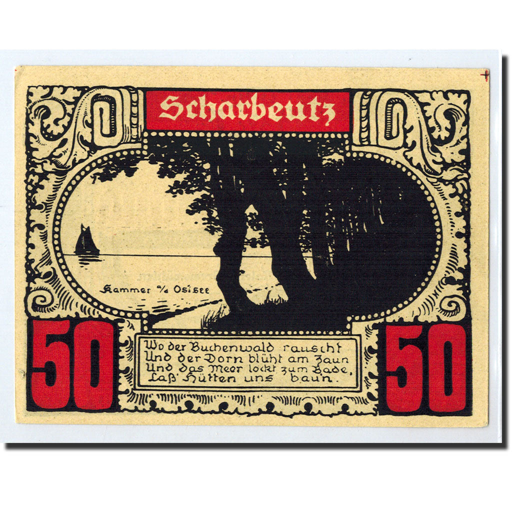 Banknote, Germany, Lutjenburg, 50 Pfennig, paysage 9, O.D, UNC(63), Mehl:843.1