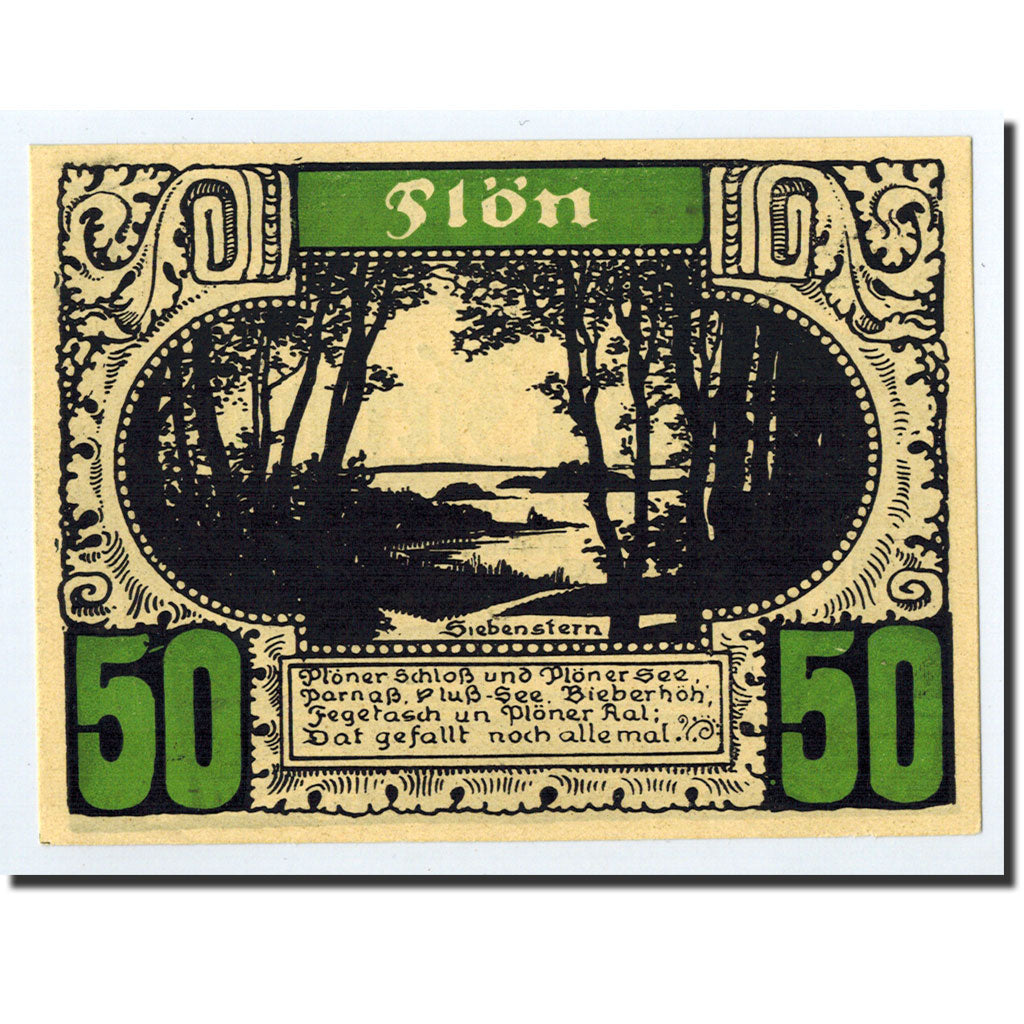 Banconote, Germania, Lutjenburg, 50 Pfennig, paysage 14, O.D, SPL, Mehl:843.1