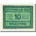 Banknote, Germany, Haselünne, 10 Pfennig, paysage, 1921, 1921-07-01, UNC(63)