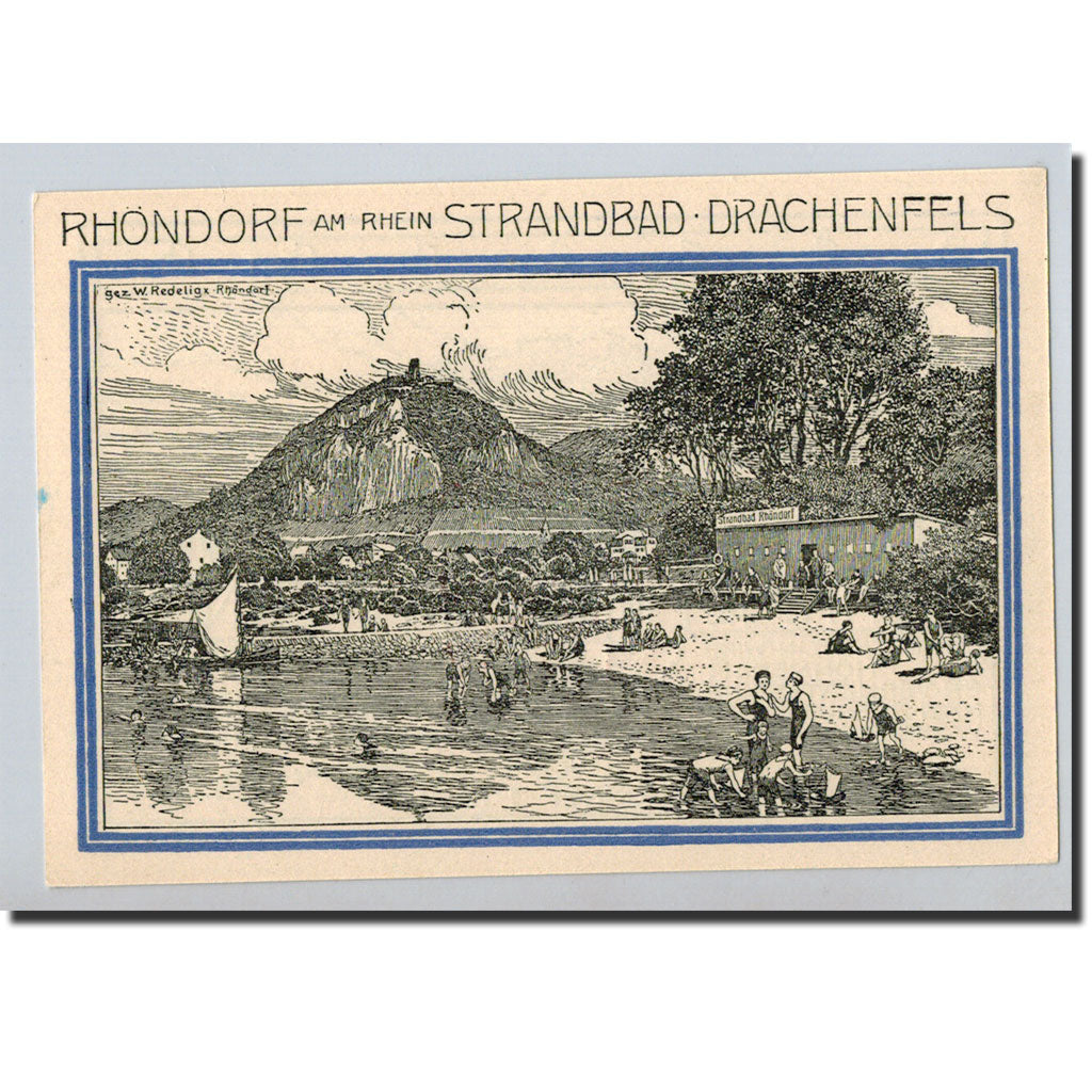 Banknote, Germany, Honnef a Rhein, 50 Pfennig, paysage 2, 1921, 1921-10-01