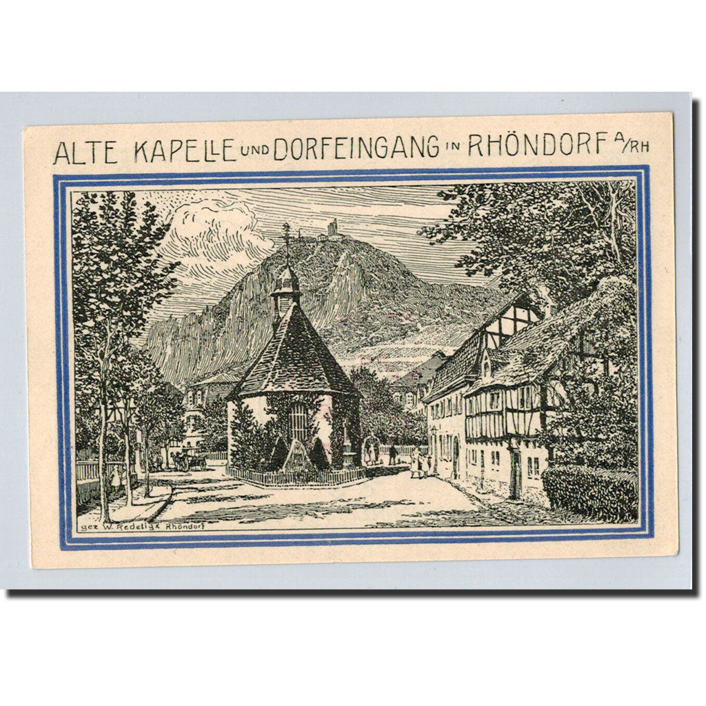 Banconote, Germania, Honnef a Rhein, 99 Pfennig, paysage 3, 1921, 1921-10-01