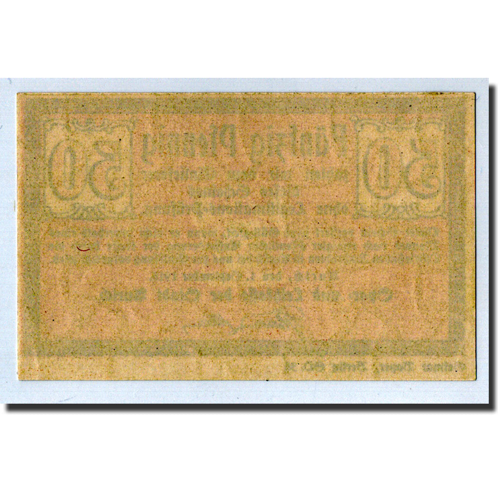 Banknote, Germany, Aurich, 50 Pfennig, Ecusson, 1918, 1918-09-01, UNC(63)