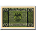 Banknote, Germany, Arys, 75 Pfennig, Ecusson, 1921, 1921-02-01, UNC(63)
