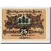 Banknote, Germany, Auma, 25 Pfennig, personnage, 1921, 1921-04-01, UNC(63)