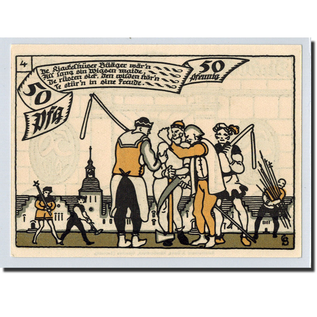 Banknote, Germany, Herne, 50 Pfennig, personnage 4, 1921, 1921-07-01, UNC(63)
