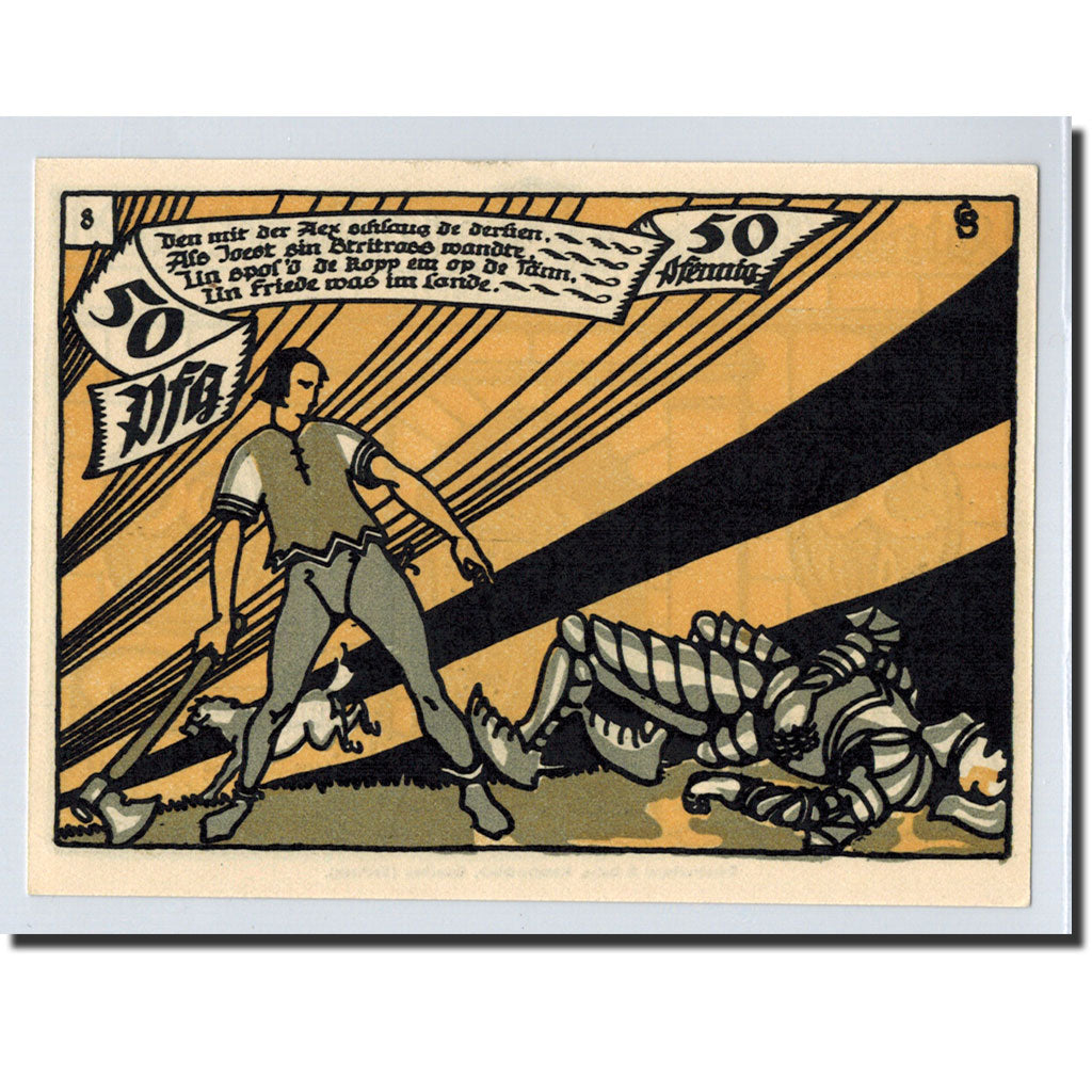 Banknote, Germany, Herne, 50 Pfennig, personnage 8, 1921, 1921-07-01, UNC(63)