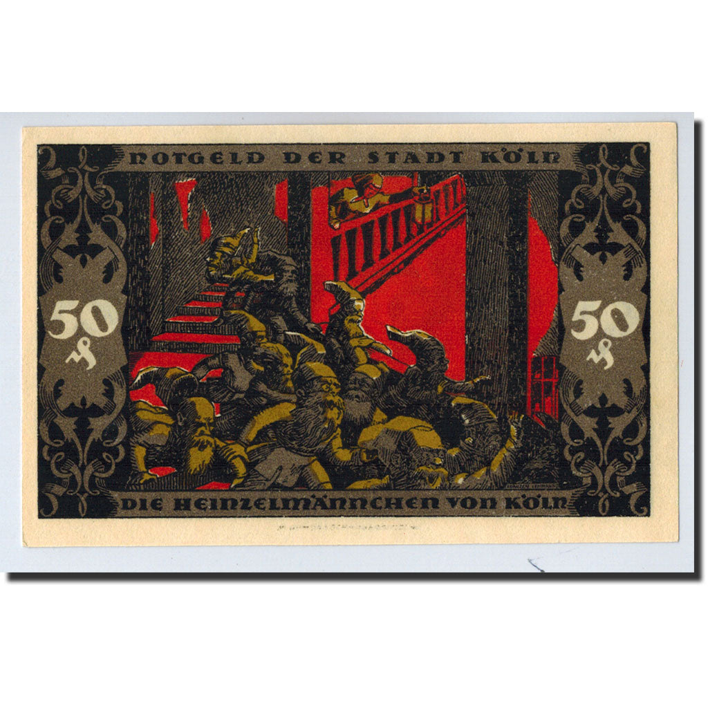 Banknote, Germany, Köln, 50 Pfennig, lutin 2, 1922, 1922-01-12, UNC(63)