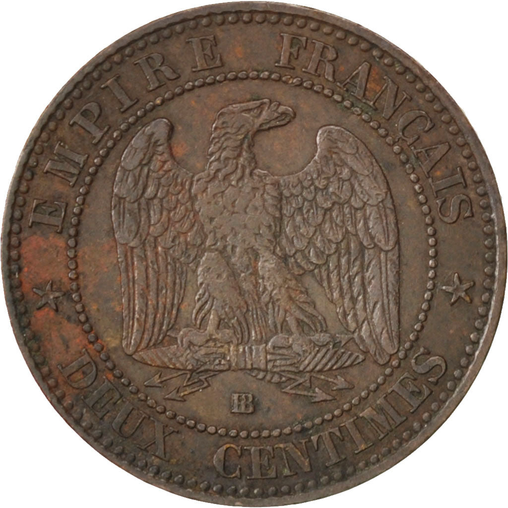 Monnaie, France, Napoleon III, Napoléon III, 2 Centimes, 1854, Strasbourg, TTB