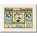 Billet, Allemagne, Kranichfeld, 10 Pfennig, Ecusson, 1921, 1921-02-22, SPL