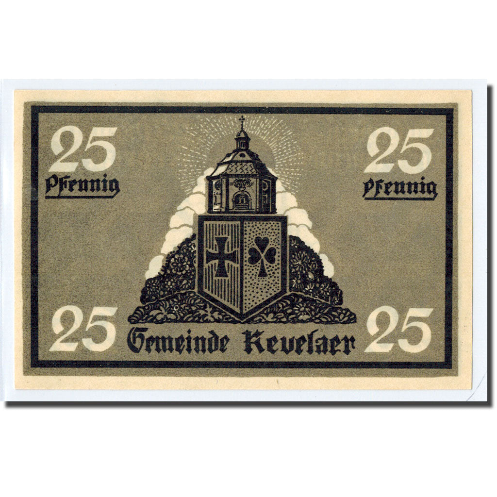 Geldschein, Deutschland, Kevelaer, 25 Pfennig, personnage, 1921, 1921-06-01