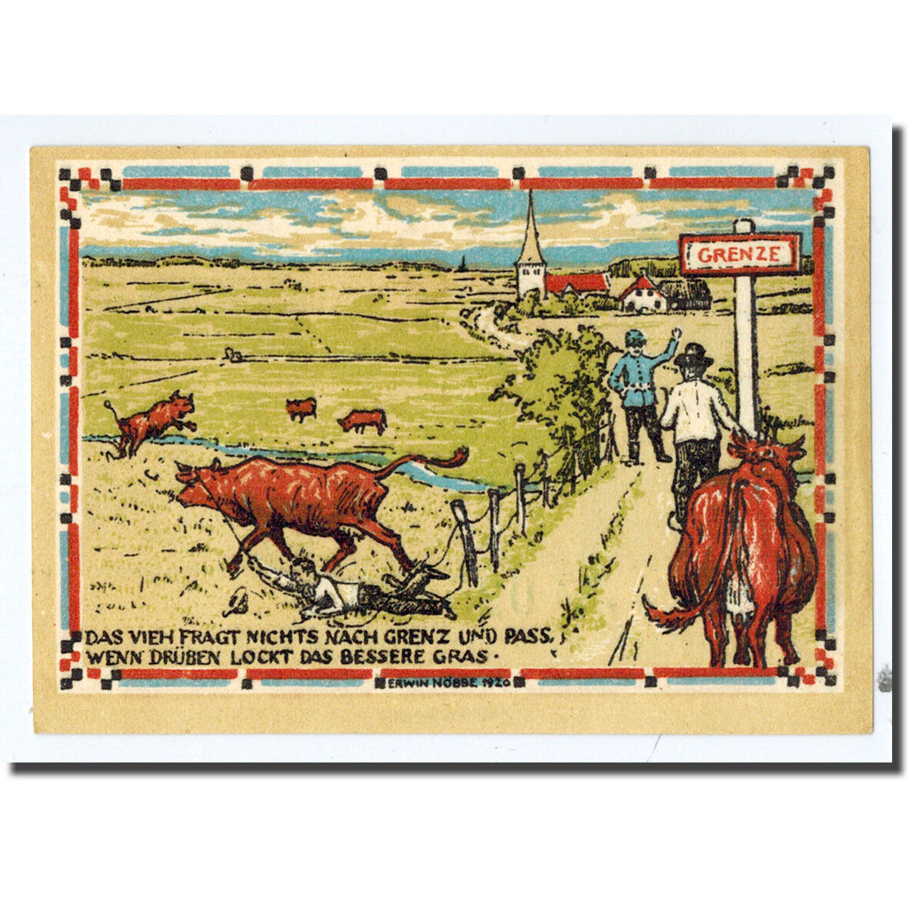 Banknote, Germany, Lutzhoft, 50 Pfennig, paysage, 1920, 1920-07-01, UNC(63)