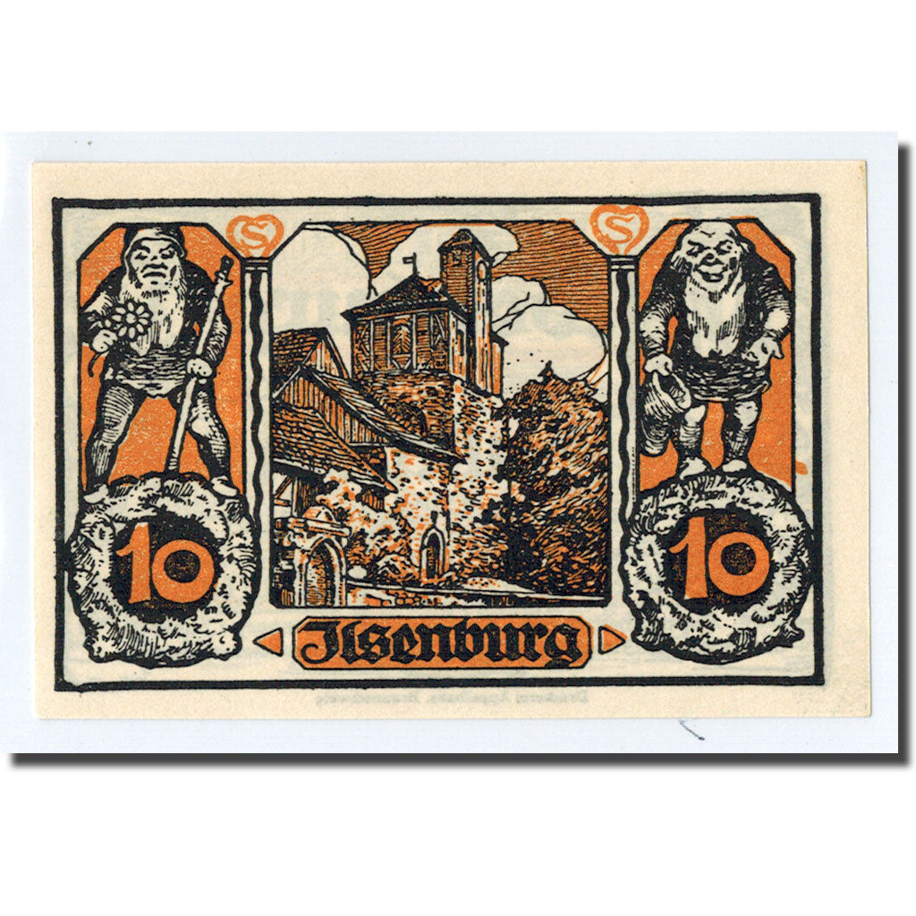 Banknote, Germany, Ilsenburg, 10 Pfennig, paysage 1, 1923, 1923-01-01, UNC(63)