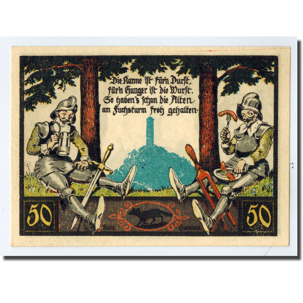 Banknote, Germany, Jena Stadt, 50 Pfennig, soldat, 1921, UNC(63), Mehl:653.1a