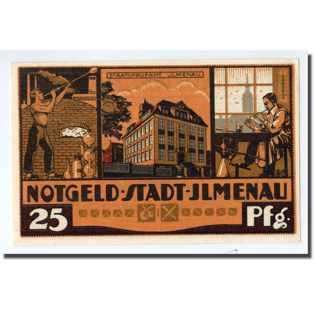 Banknote, Germany, Ilmenau Stadt, 25 Pfennig, Usine 1, 1921, 1921-01-01