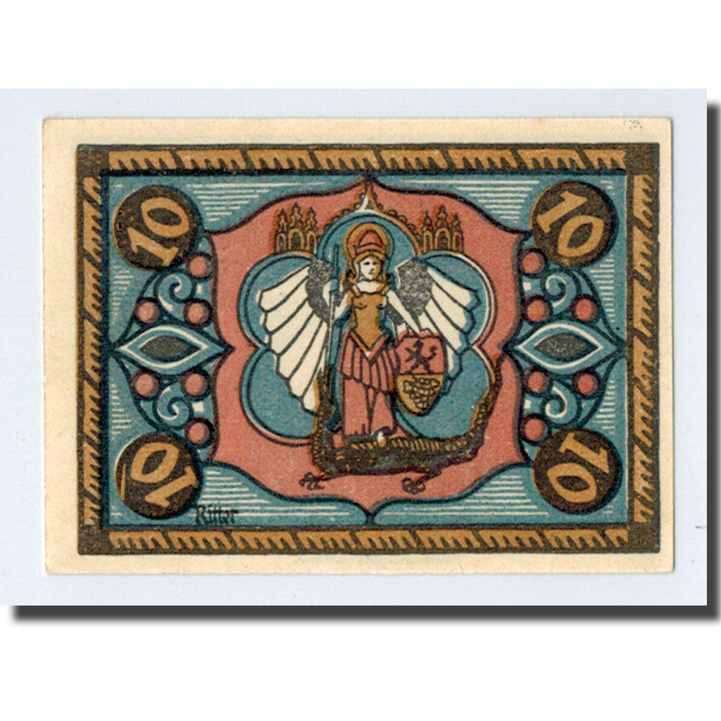 Biljet, Duitsland, Jena Stadt, 10 Pfennig, personnage, 1921, 1921-05-01, SPL